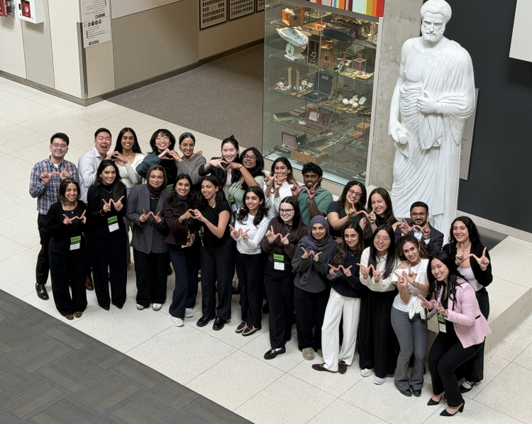 students assemebled at history of medicine days calgary